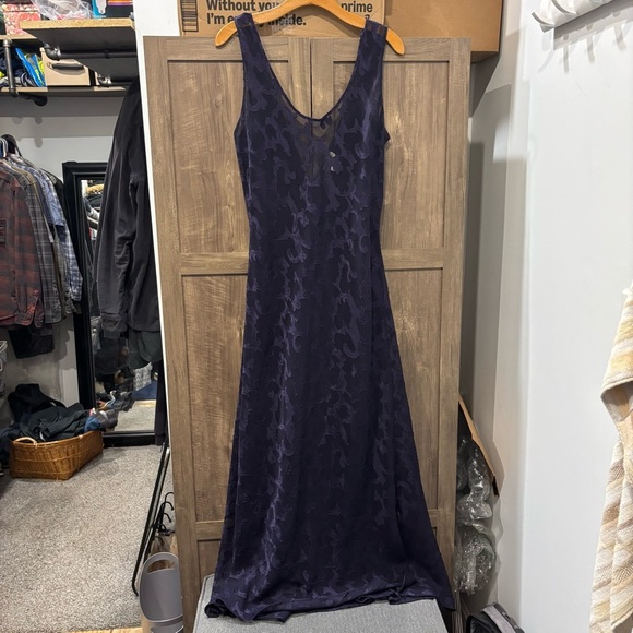 Victoria's Secret Vintage Large Nightgown Semi Sheer Purple Long - Picture 1 of 10